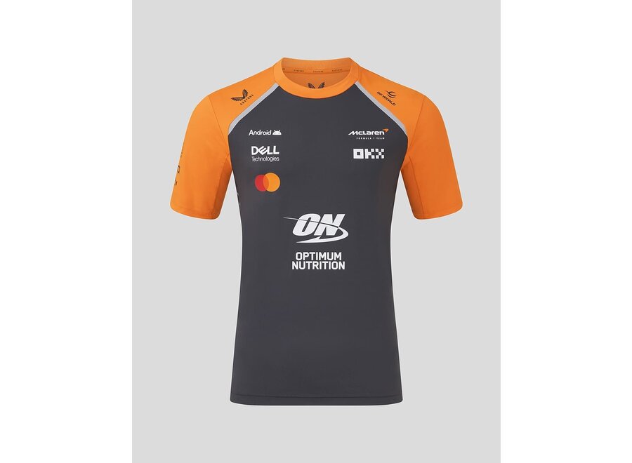 Mclaren Teamline T-shirt Grijs 2025