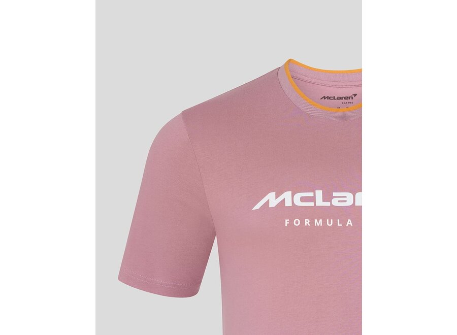 Mclaren Logo T-shirt Pink 2025