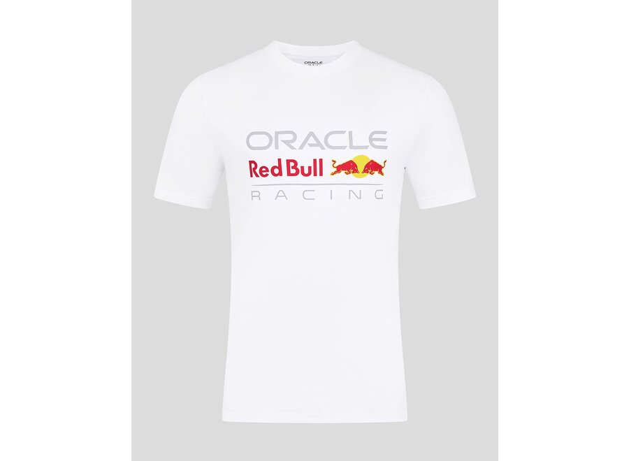 Red Bull Racing Logo T-Shirt Weiß 2025
