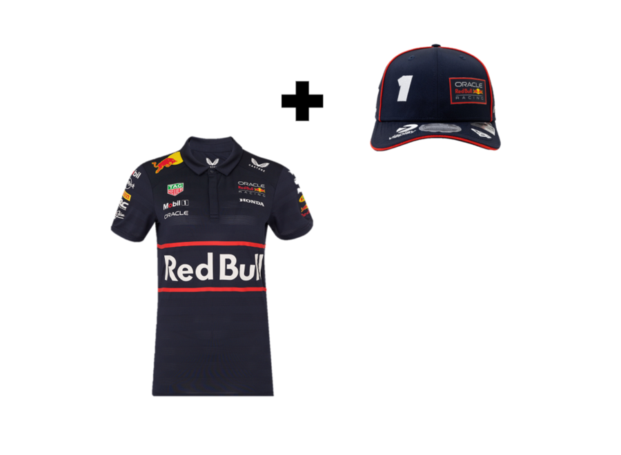 Voordeelset - Red Bull Racing Teamline Polo en Max Verstappen Cap 2025