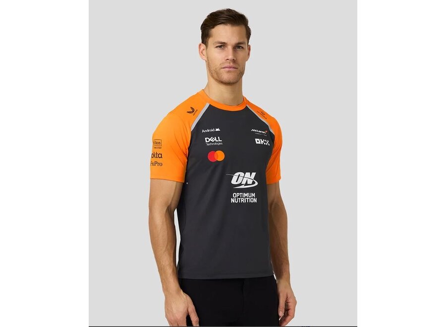 Mclaren Teamline T-shirt Grijs 2025