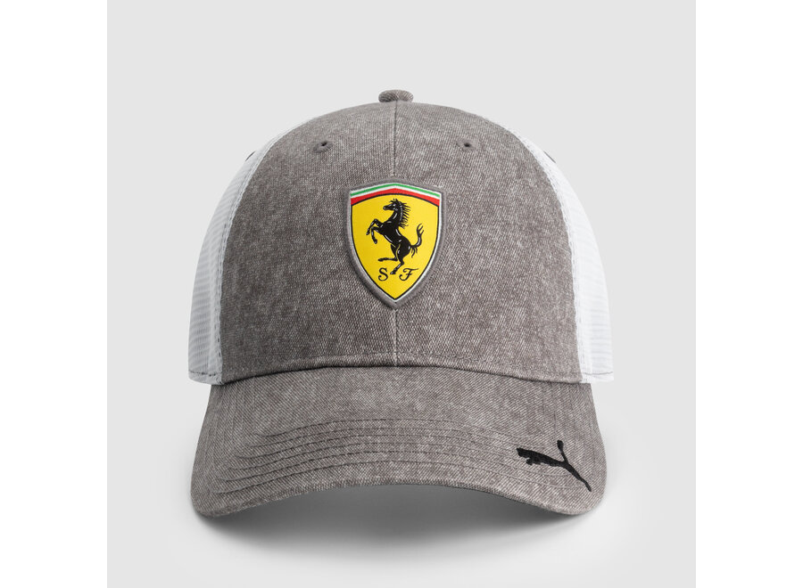 Ferrari Trucker Cap Grey Dawn 2025