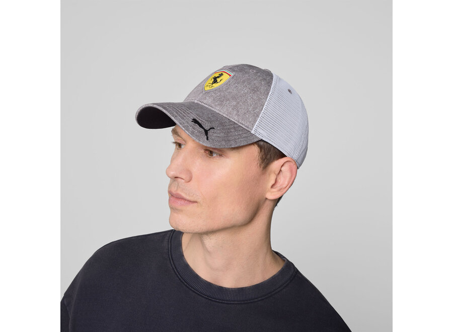Ferrari Trucker Cap Grey Dawn 2025