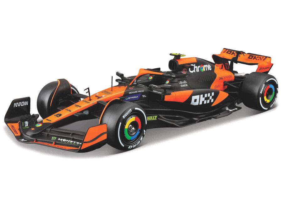 Mclaren MCL38 #4 LANDO NORRIS 2024 With figure burago 1:43