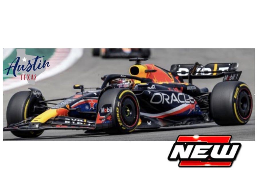Red Bull RACING RB19 #1 MAX VERSTAPPEN - WINNER AUSTIN GP 2023 With Helmet 1:43
