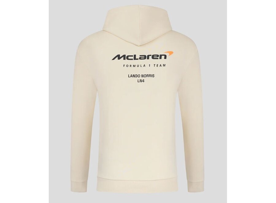 McLaren Core Lando Norris Hoodie Beige 2025