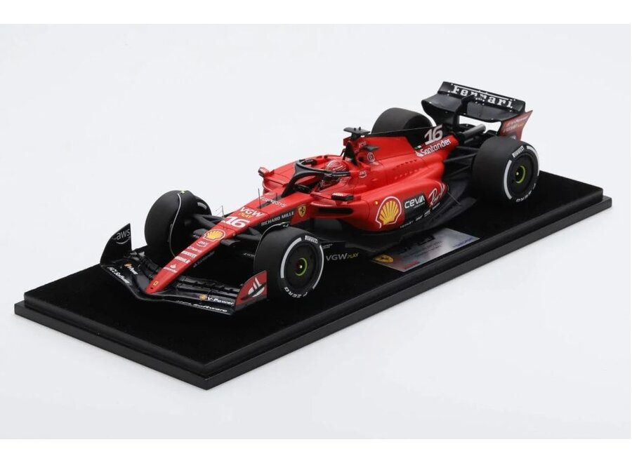 Charles Leclerc LookSmart Scuderia Ferrari SF23  4th Singapore GP 2023 1:18