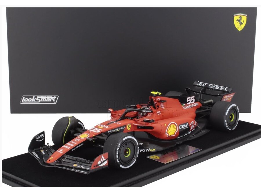 Carlos Sainz LookSmart Scuderia Ferrari SF23  Winner Singapore GP 2023 1:18