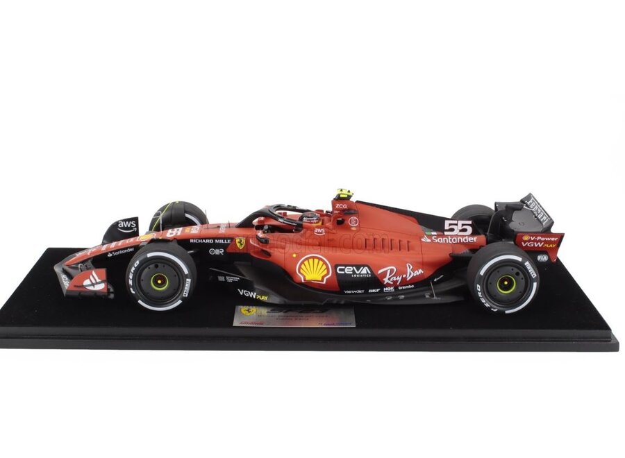 ルックスマート1/18 Ferrari SF-23 Carlos Sainz Carlos Sainz LookSmart Scuderia Ferrari SF23 Winner