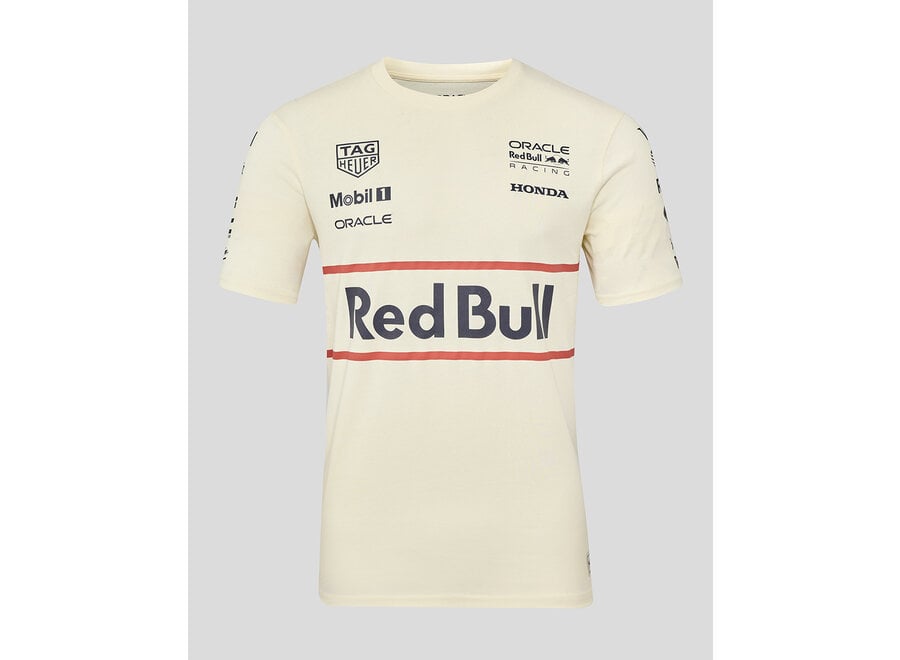 Red Bull Racing Heritage T-Shirt Beige 2025
