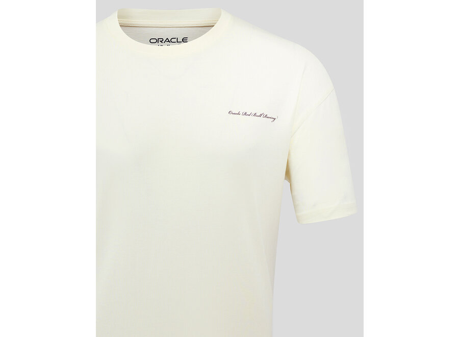 Red Bull Racing Script T-shirt Beige 2025