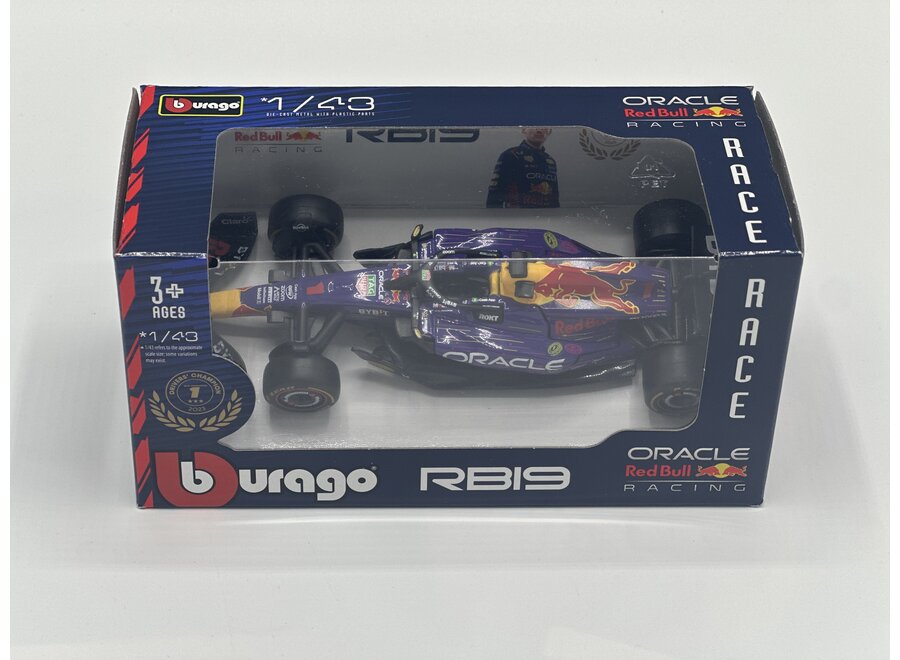 Max Verstappen Burago RB19 Las Vegas 1:43