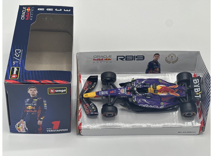 Max Verstappen Burago RB19 Las Vegas 1:43