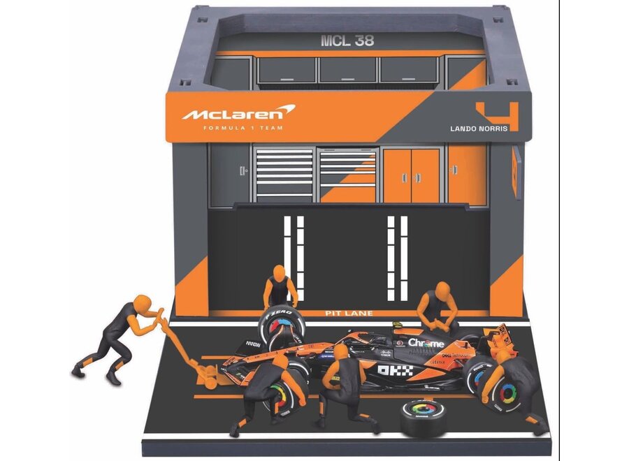Lando Norris Burago Pit Pass Set MCL38 #4