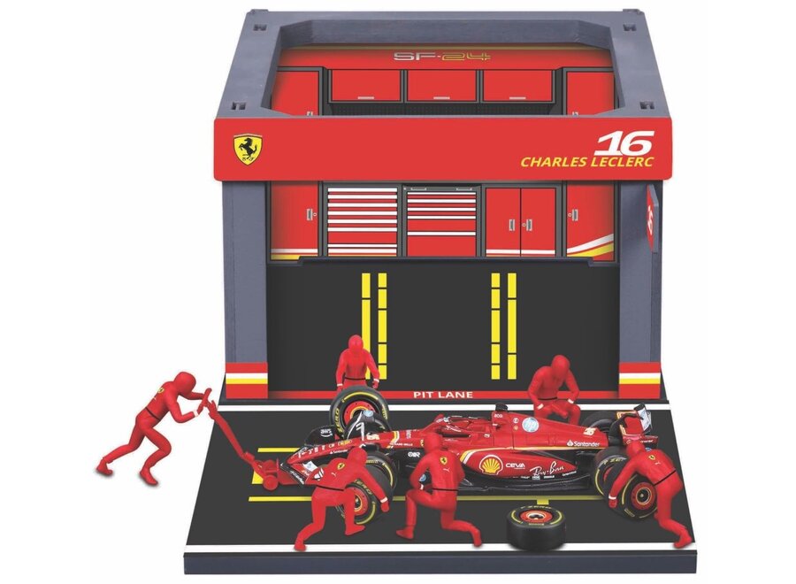 Charles Leclerc Burago Pit Pass SetRB20 #16 Ferrari