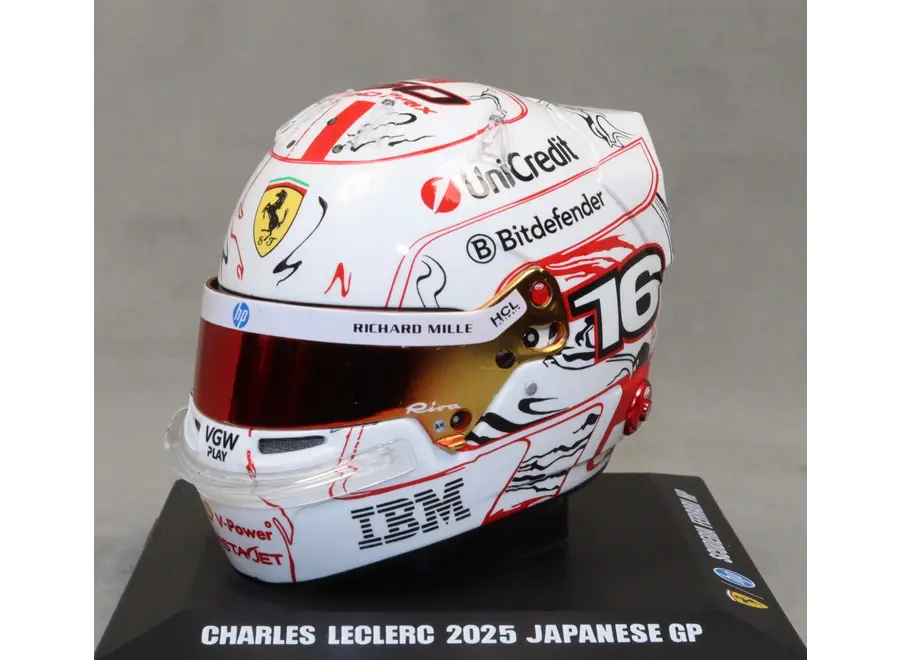 Looksmart Charles Leclerc Helm Scudaria Ferrari HP Japan GP 2025 - 150E GP 1:5