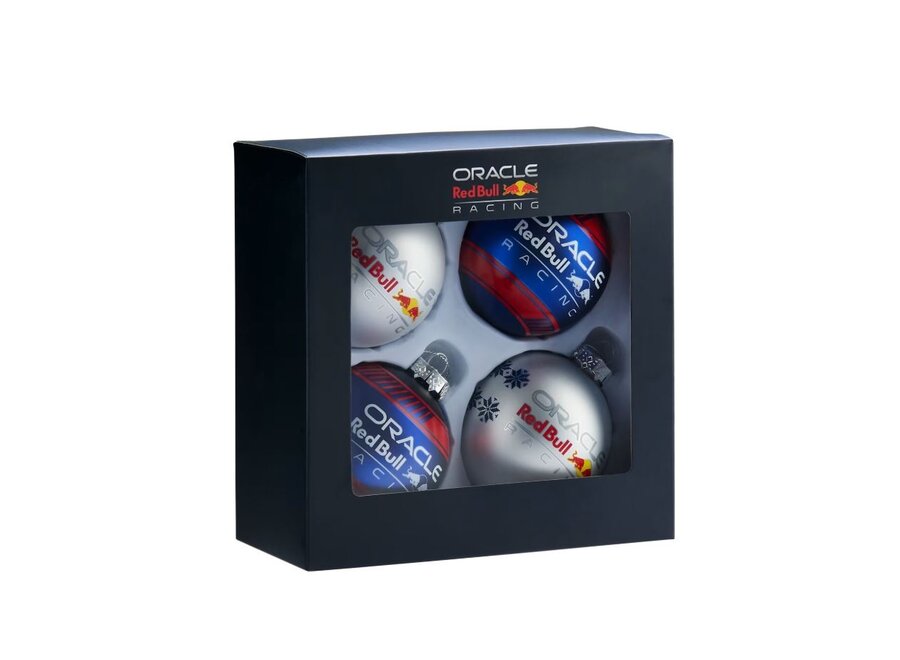Red Bull Racing Christmasballs set 4 pcs
