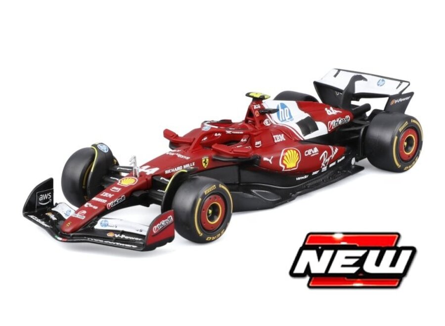 Lewis Hamilton Ferrari SF-25 #44 Burago Season car 2025 1:43