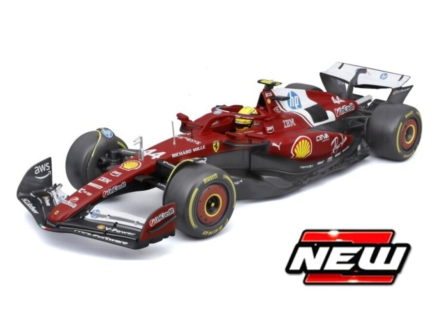 Lewis Hamilton Ferrari SF-25 #44 Burago Season car 2025 1:18
