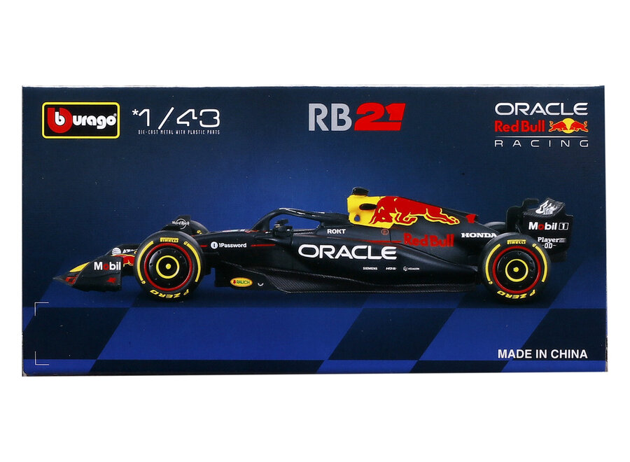 Max Verstappen  Red Bull RB21 #1 Burago Season car 2025 1:43