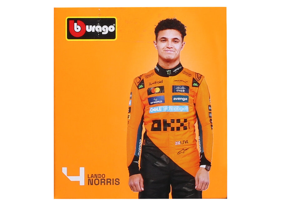 Lando Norris Mclaren MCL39 #4 Burago Seizoenscar 2025 1:43