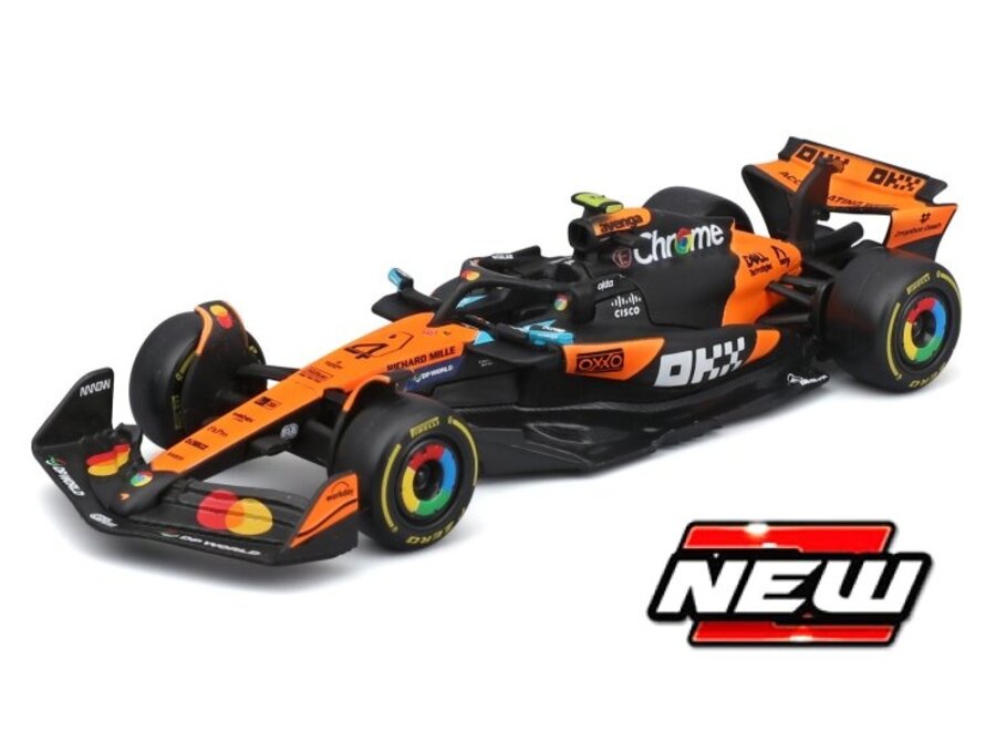 Lando Norris Mclaren MCL39 #4 Burago Season car 2025 1:43
