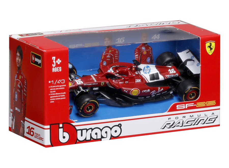 Charles Leclerc Ferrari SF-25 #16 Burago Season car 2025 1:43