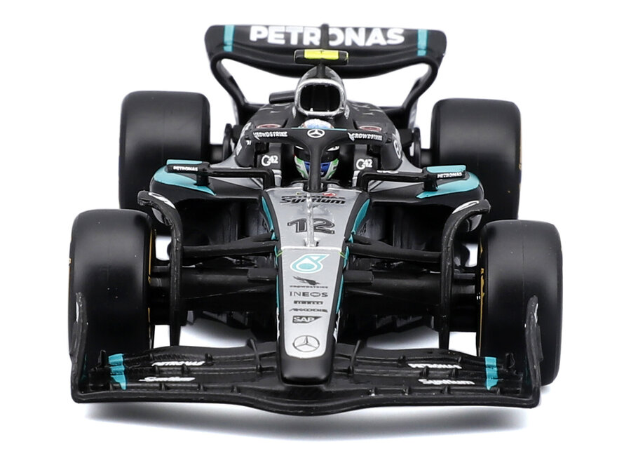 Kimi Antonelli Mercedes Benz AMG W16 #12 - Seizoenscar with helmet & display 2025 - 1:43