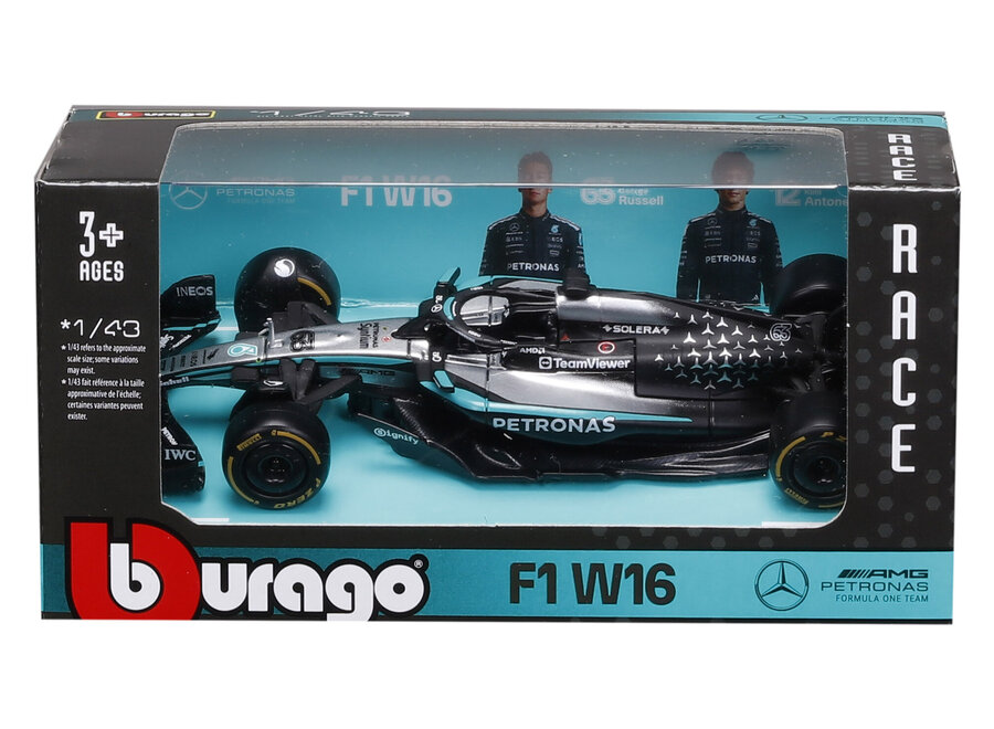 George Russel Mercedes Benz AMG W16 #63 - Seizoenscar 2025 - 1:43