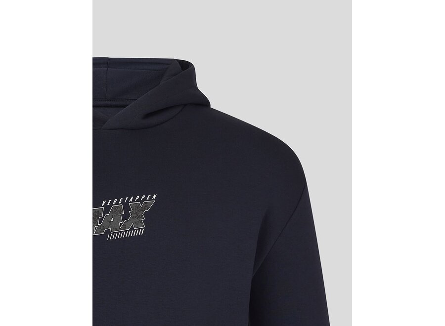 Max Verstappen Graphic Pixel Back Hoody Blauw 2026