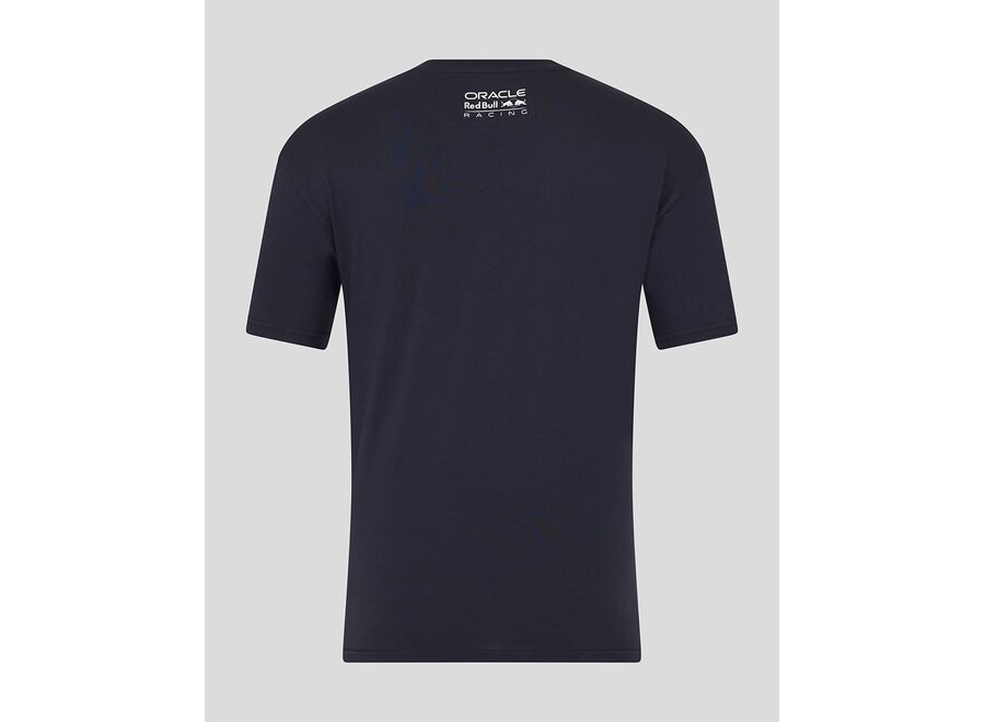 Max Verstappen Small Logo T-shirt Blauw 2026