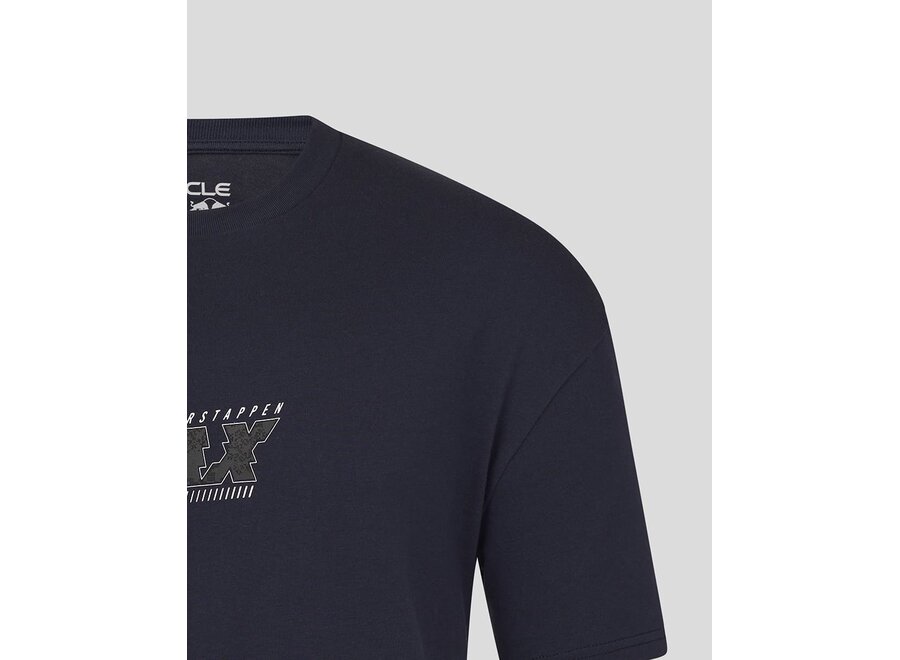 Max Verstappen Small Logo T-shirt Blauw 2026
