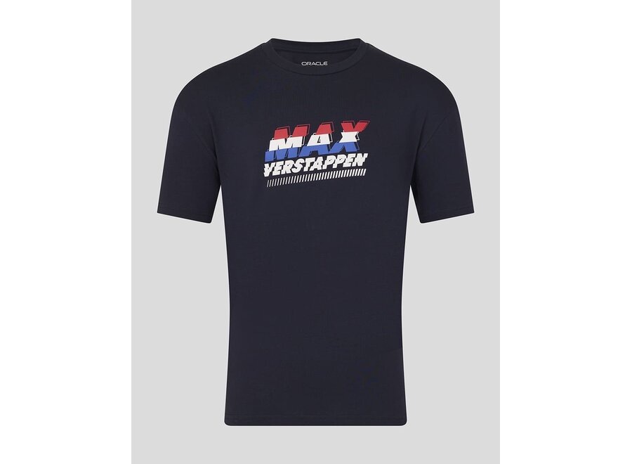 Max Verstappen Front Graphic T-shirt Blauw 2026
