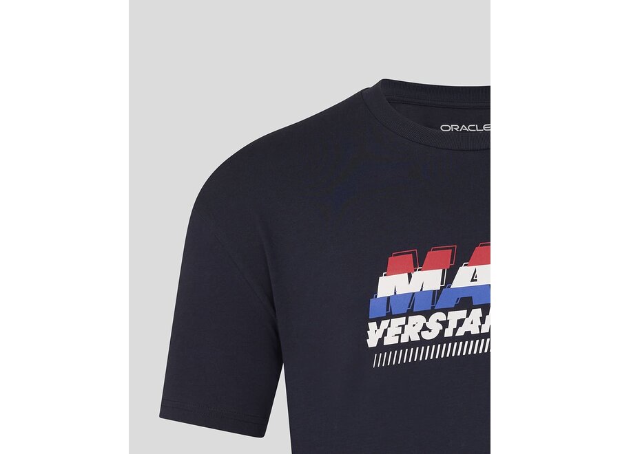 Max Verstappen Front Graphic T-shirt Blauw 2026