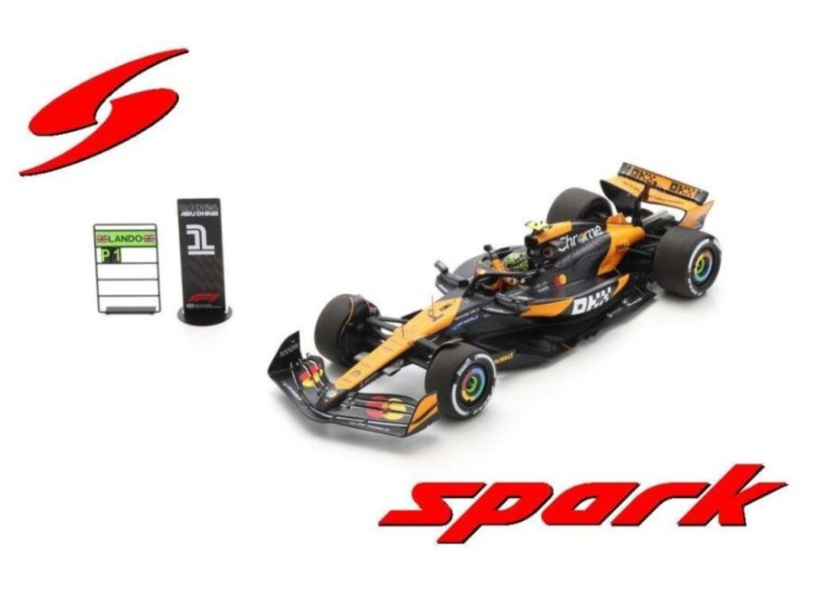 Spark McLaren Lando Norris Winner Abu Dhabi GP 2024 1:18
