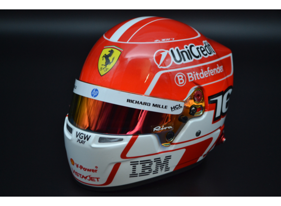 Charles Leclerc Scuderia Ferrari HP 2025 season Mini Helmet 1:2