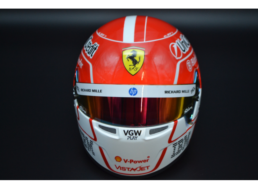 Charles Leclerc Scuderia Ferrari HP 2025 season Mini Helmet 1:2