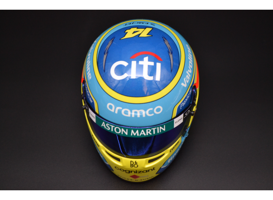 Fernando Alonso Aston Martin Cognizant mini helm 2025 season 1:2