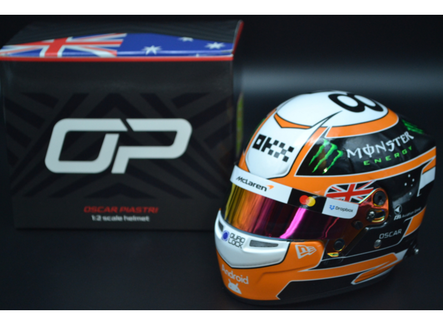 Oscar Piastri 2025 F1 Monaco GP Mini Helmet 1:2