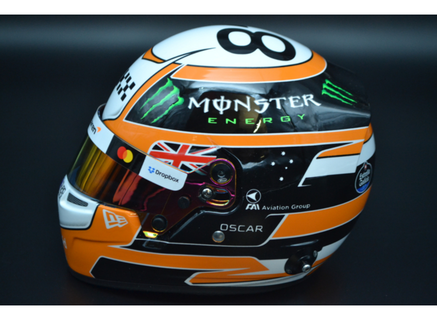 Oscar Piastri 2025 F1 Monaco GP Mini Helmet 1:2