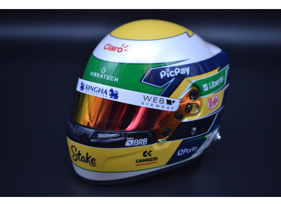 Gabriel Bortoleto Stake F1 Team Kick Sauber mini helm 2025 season 1:2