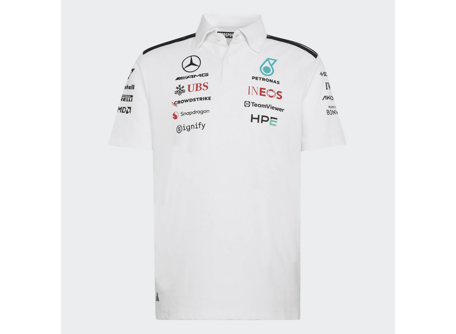 Mercedes Teamline Polo Wit 2026