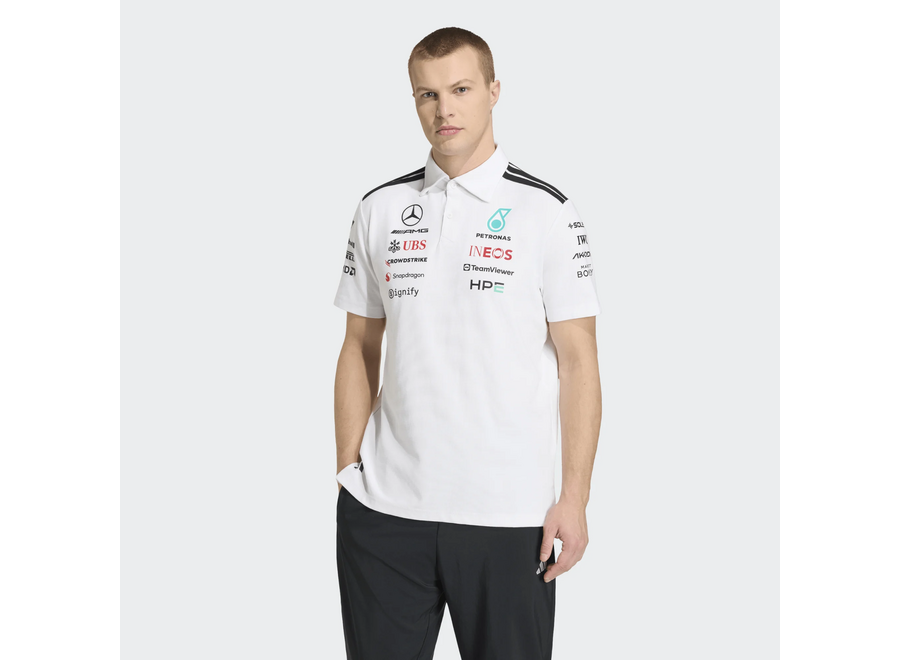 Mercedes Teamline Polo Wit 2026