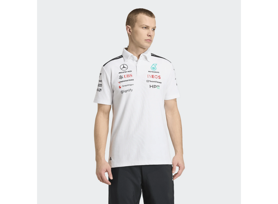 Mercedes Teamline Polo Wit 2026