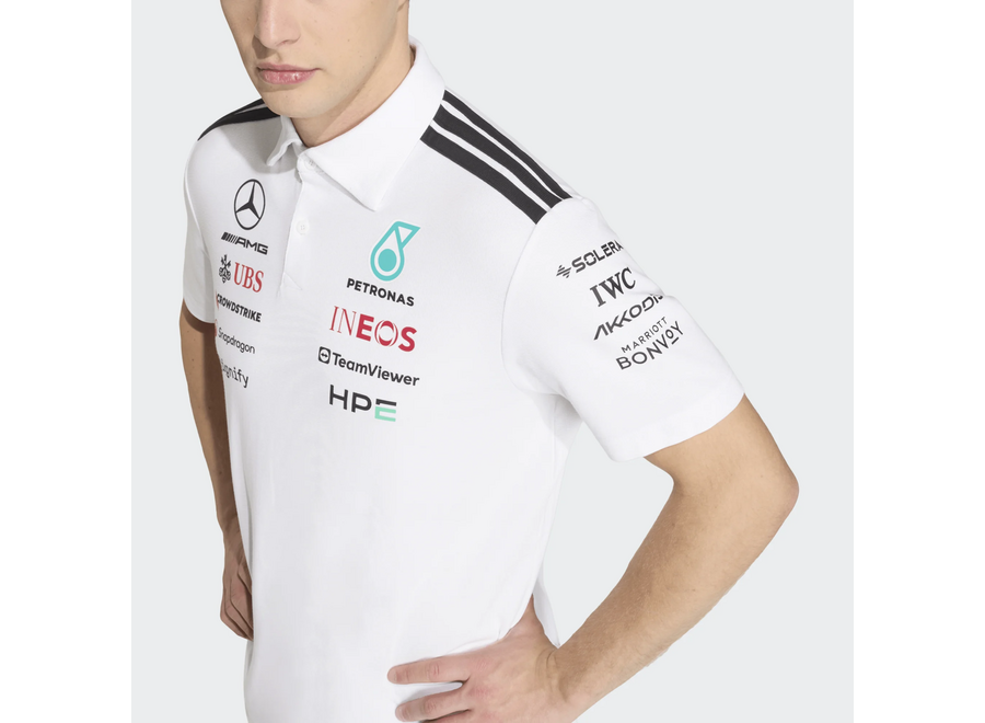 Mercedes Teamline Polo Wit 2026