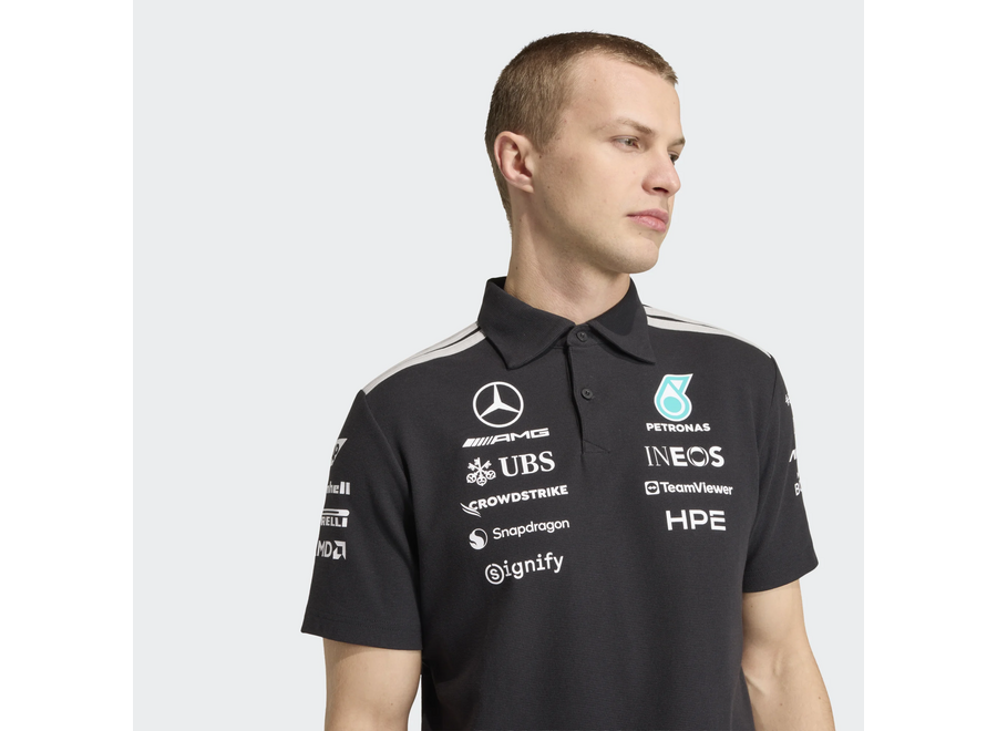 Mercedes Teamline Polo Zwart 2026