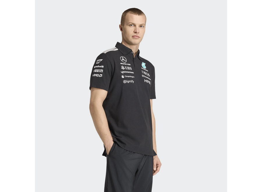 Mercedes Teamline Polo Zwart 2026