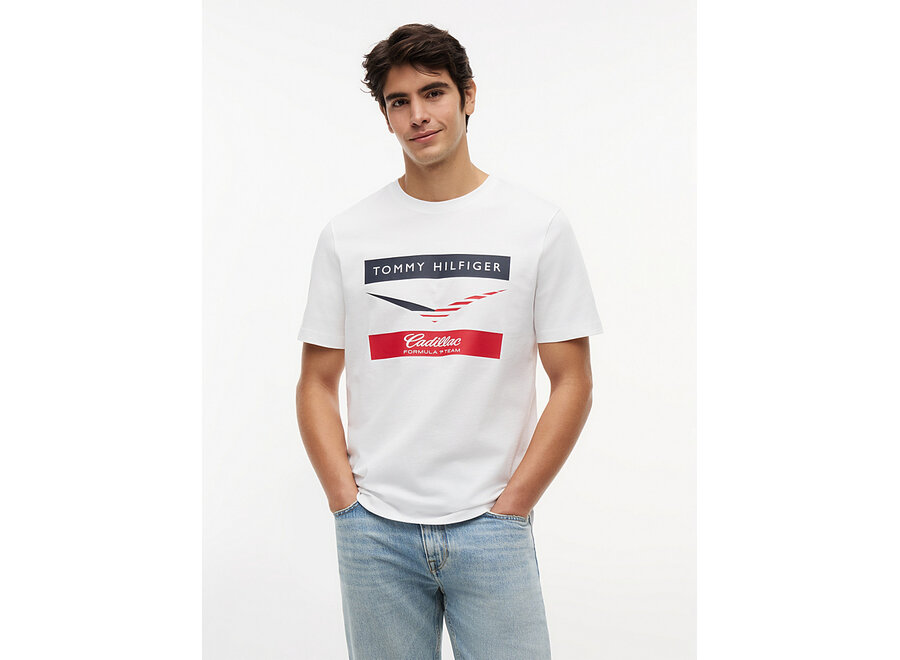 Cadillac Chevron Shirt White 2026
