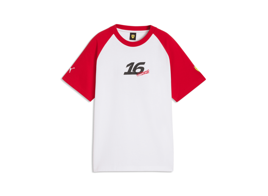 Ferrari Charles Leclerc Shirt Wit 2026