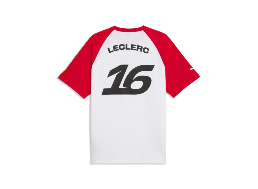 Ferrari Charles Leclerc Shirt Wit 2026